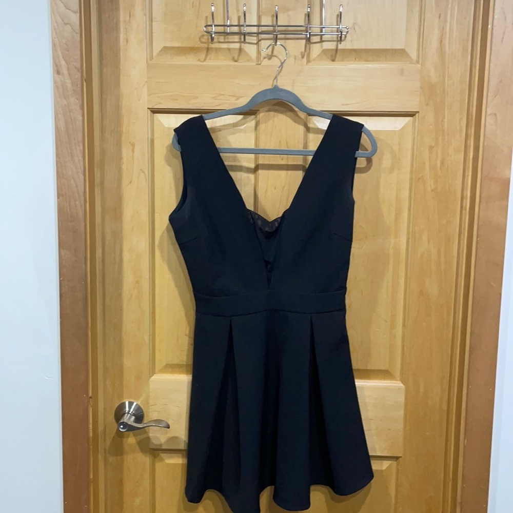 Black babydoll style cocktail dress size M/8